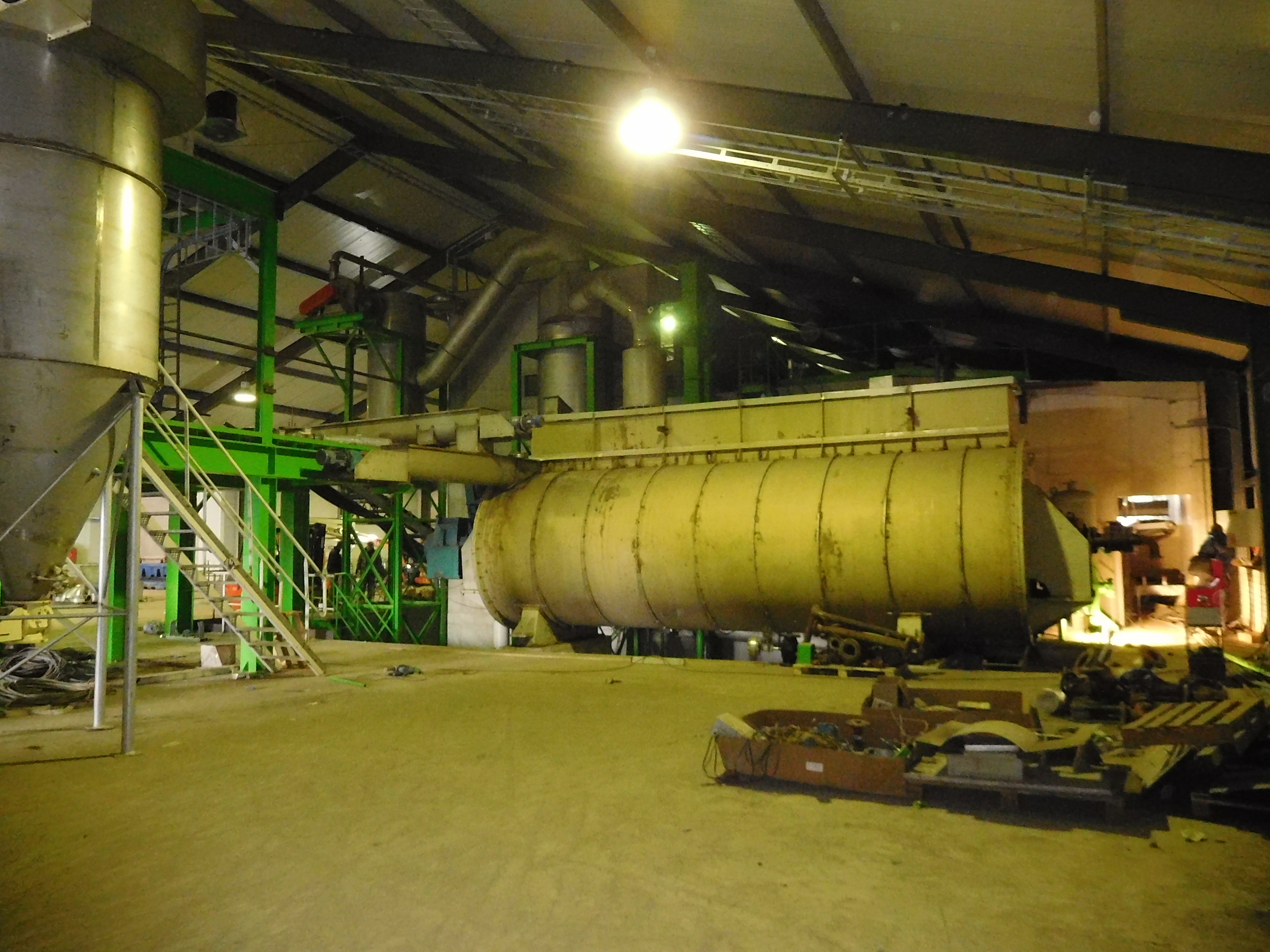 installatie in aanbouw